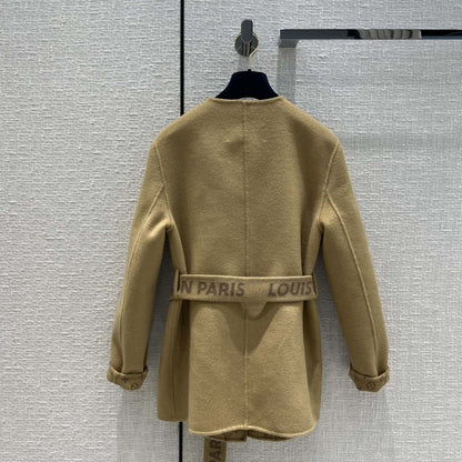 Louis Vuitton Signature Short Double Face Wrap Coat 1AA8T0