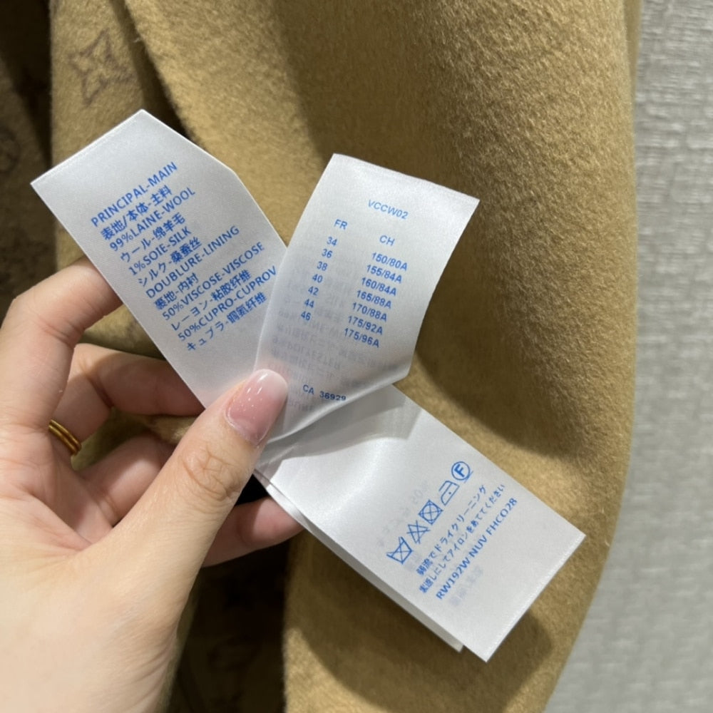 Louis Vuitton Signature Short Double Face Wrap Coat 1AA8T0