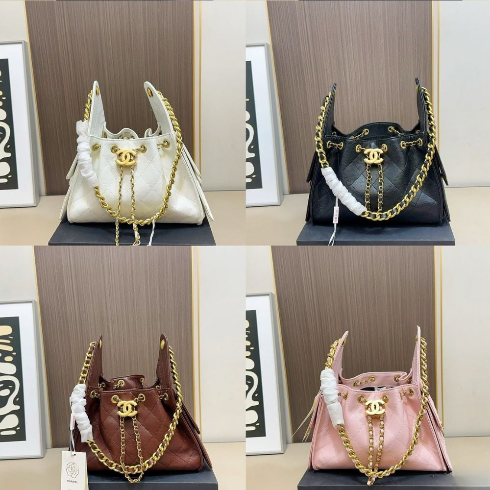 Chanel 25 Small Handbag Light Yellow 26Cm