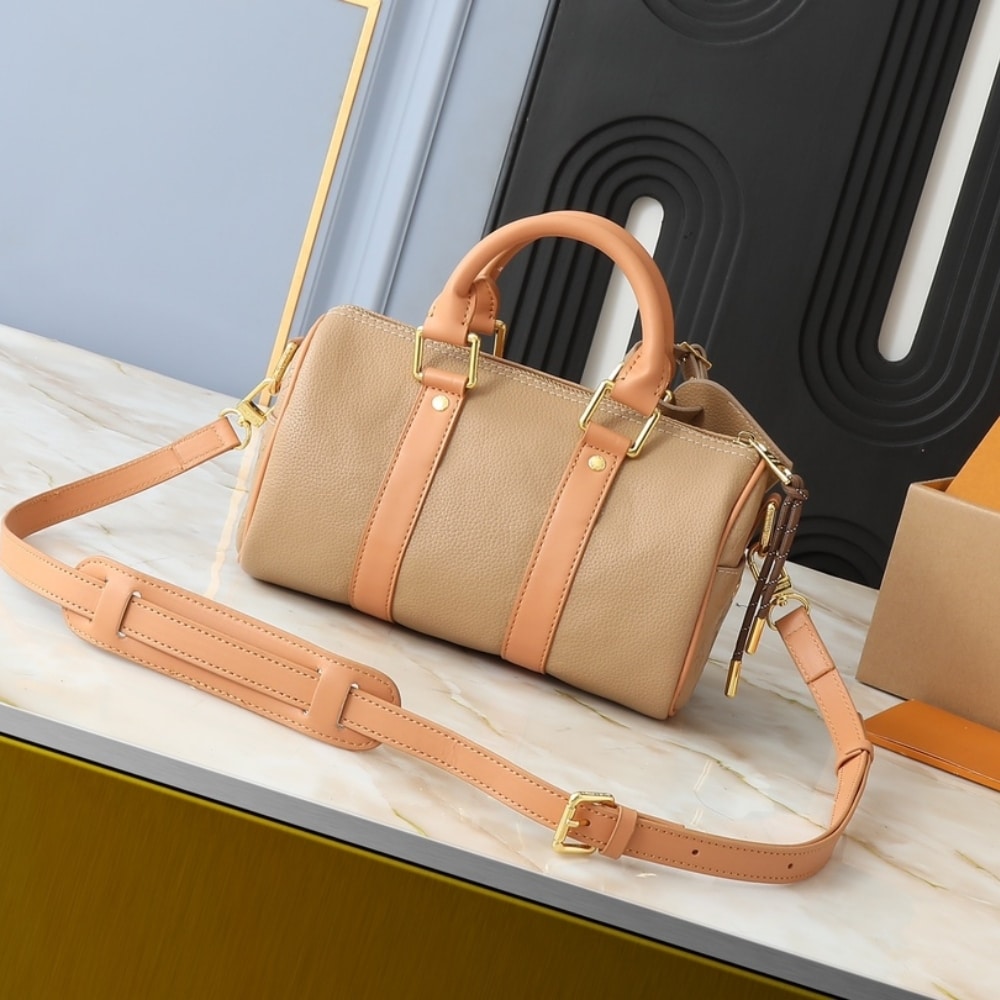Louis Vuitton Keepall Bandoulière 25 Bag Beige 25Cm M12627