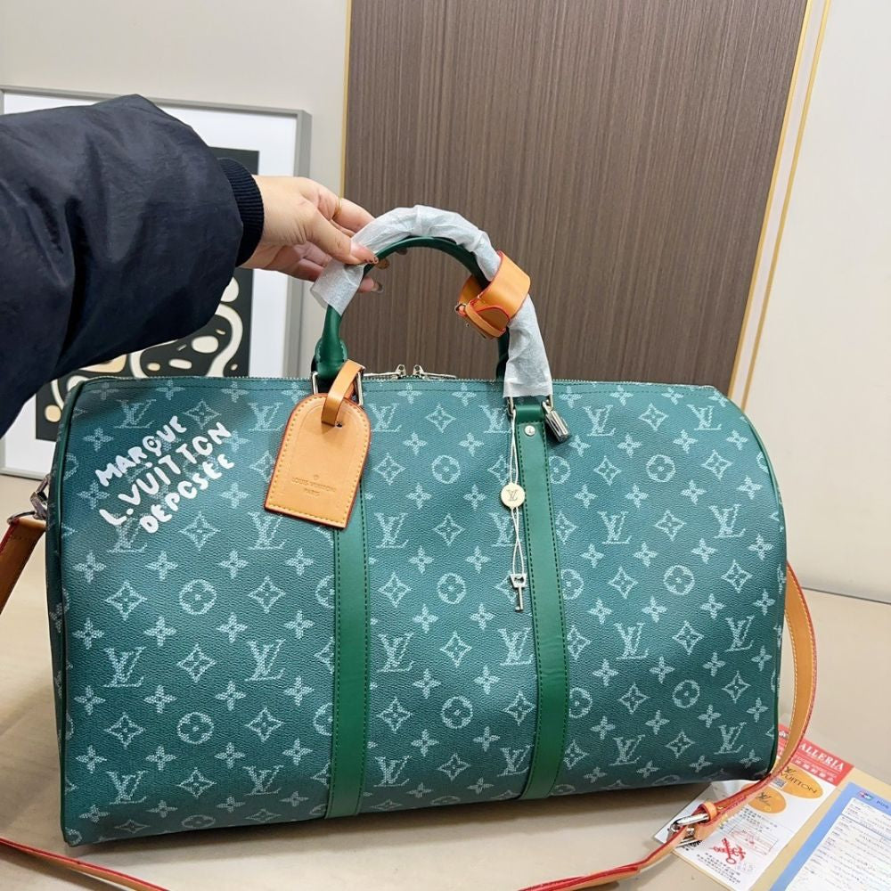 Louis Vuitton Keepall Bandoulière Epicea Green 50Cm M26866