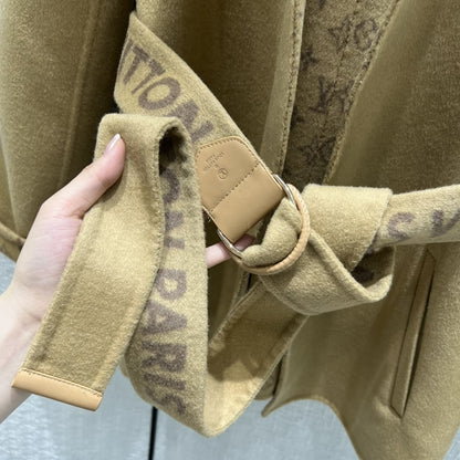 Louis Vuitton Signature Short Double Face Wrap Coat 1AA8T0