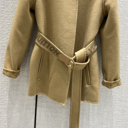 Louis Vuitton Signature Short Double Face Wrap Coat 1AA8T0