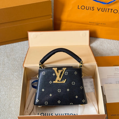 Louis Vuitton Capucines Mini Black 20Cm