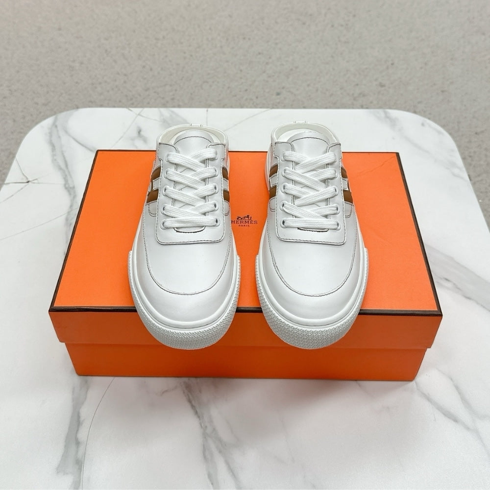 Hermes Keep Sneaker Blanc And Natural H251913ZHA3415