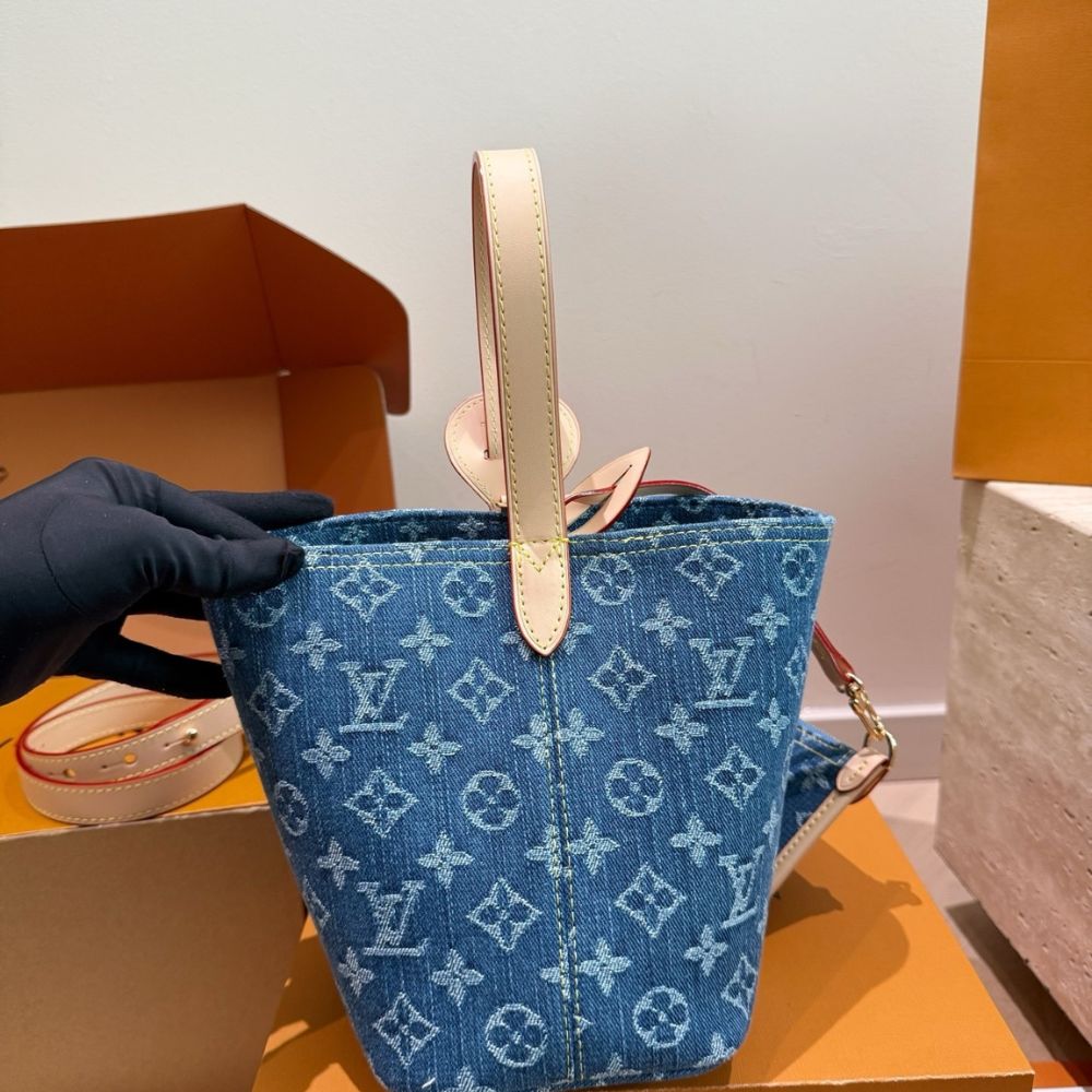 Louis Vuitton All In BB Blue Denim 18cm M28107