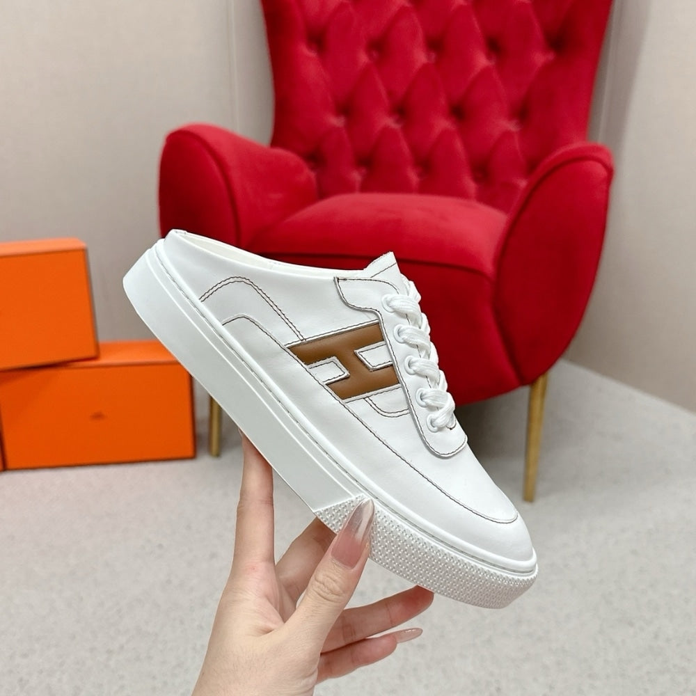 Hermes Keep Sneaker Blanc And Natural H251913ZHA3415