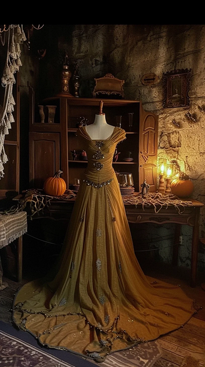 Brown halter-neck fitted waist elegant long sexy ball gown R8122