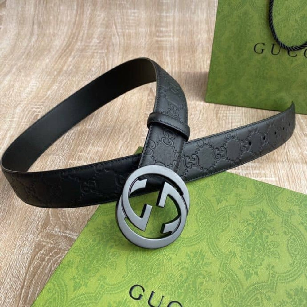 Gucci GG Marmont Reversible Belt Black Maxi 774153 AABZA 1000