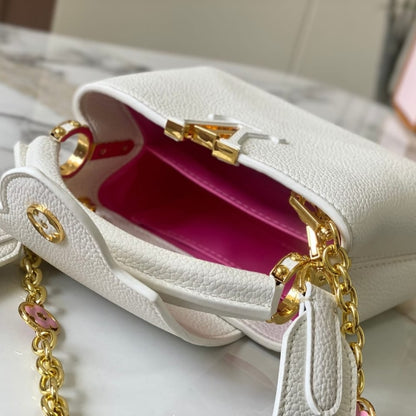 Louis Vuitton Capucines Mini White 21Cm M23718