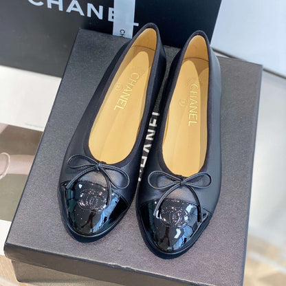 Chanel Ballet Flats Black G02819 Y01552 94305