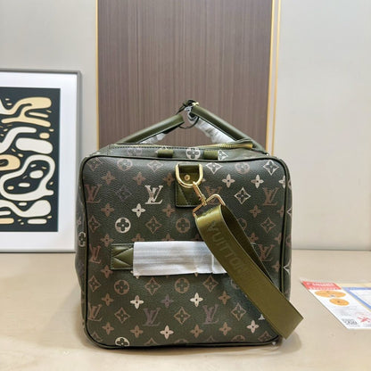 Louis Vuitton Keepall Backpack 50Cm Khaki Green M26964