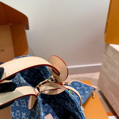 Louis Vuitton All In BB Blue Denim 18cm M28107