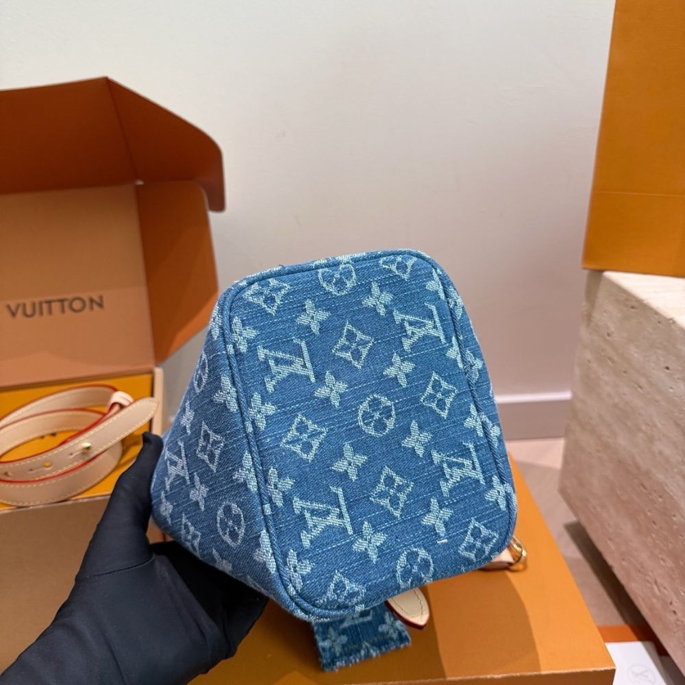 Louis Vuitton All In BB Blue Denim 18cm M28107