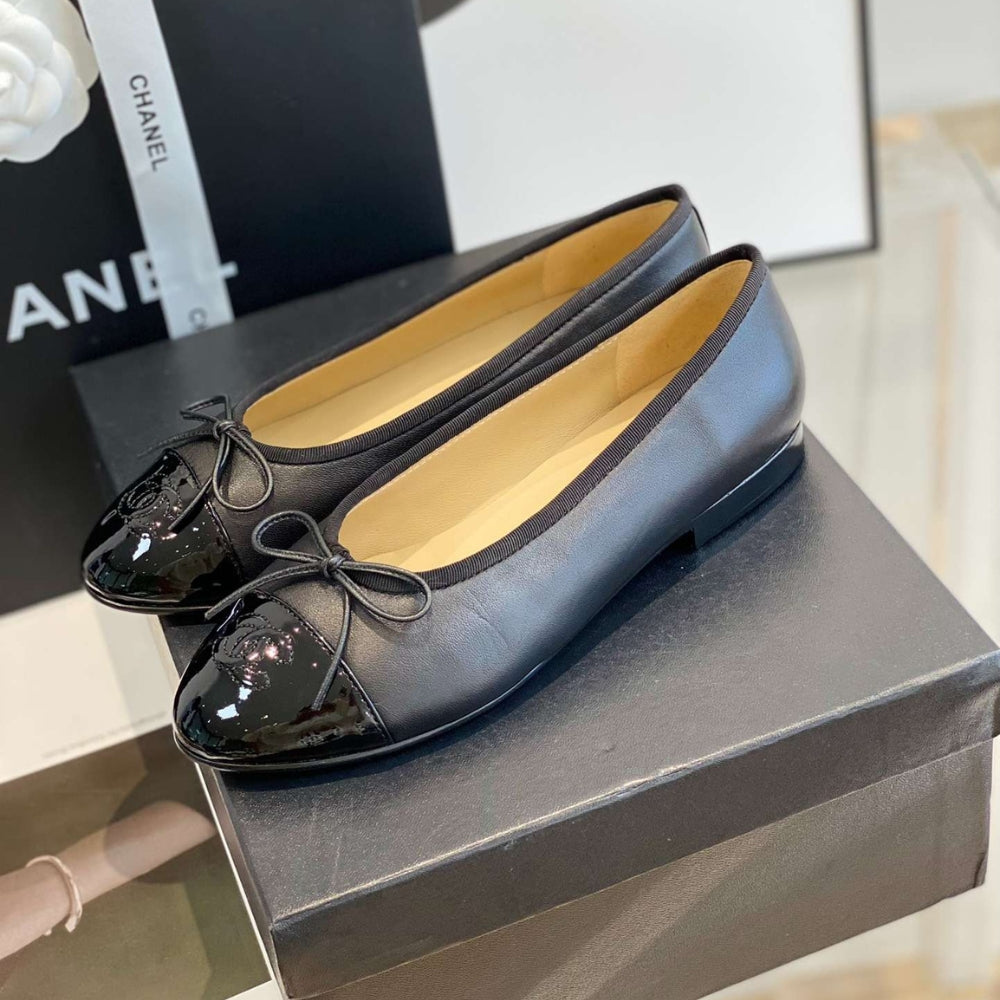 Chanel Ballet Flats Black G02819 Y01552 94305