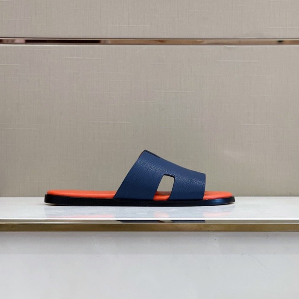 Hermes Izmir Sandal Orange & Blue For Men