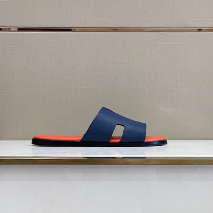Hermes Izmir Sandal Orange & Blue For Men