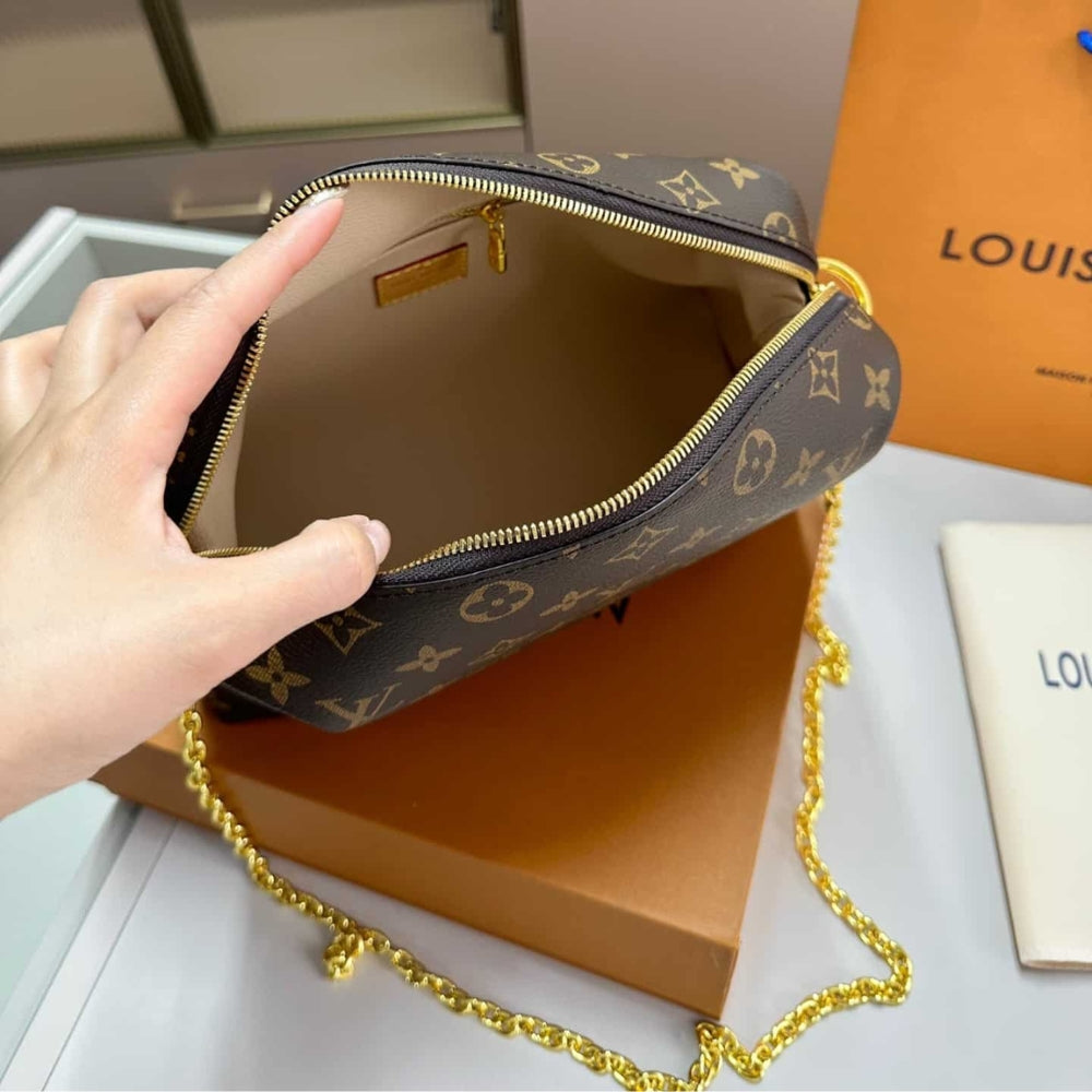 Louis Vuitton Cosmetic Pouch Gm Brown 27Cm M46458