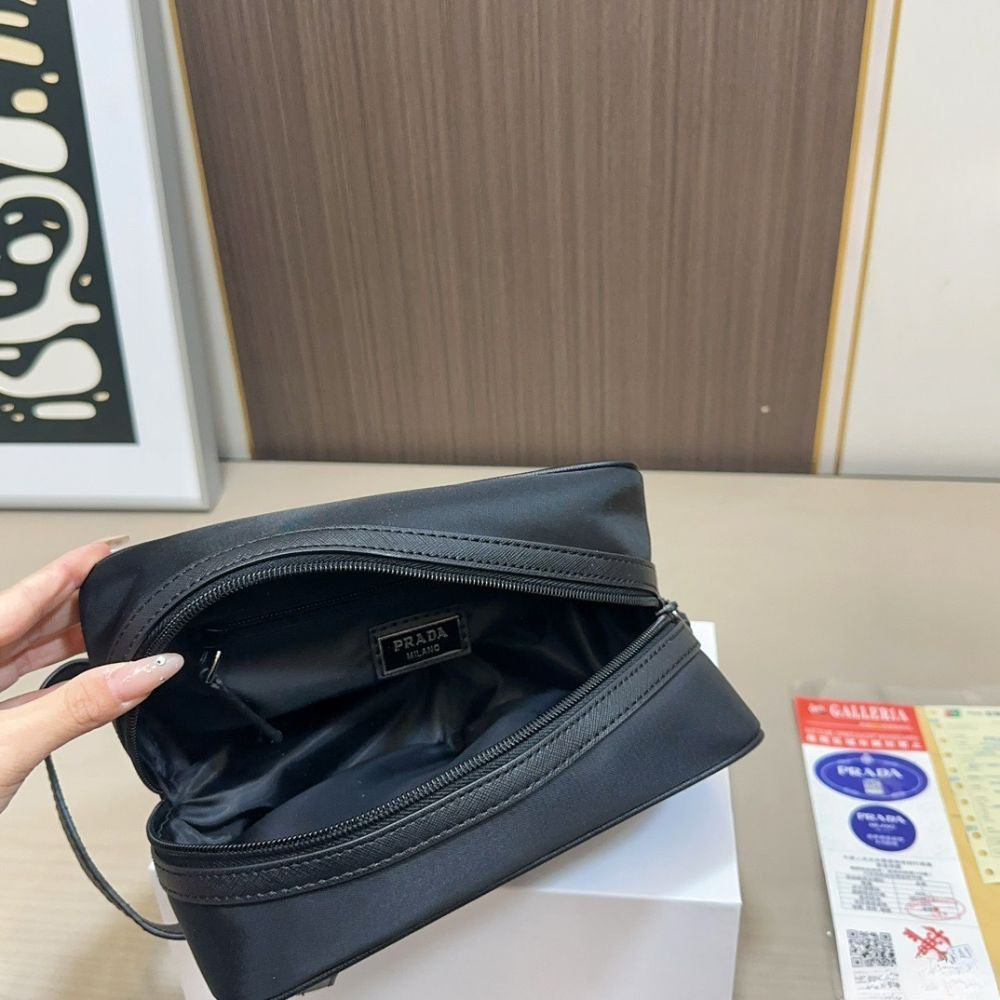 Prada ReNylon and Saffiano  Travel Black 22Cm