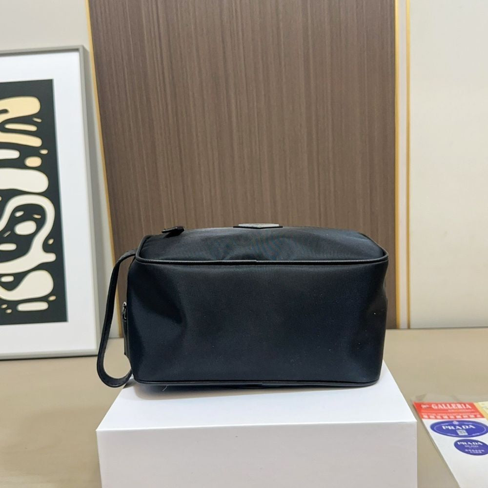 Prada ReNylon and Saffiano  Travel Black 22Cm