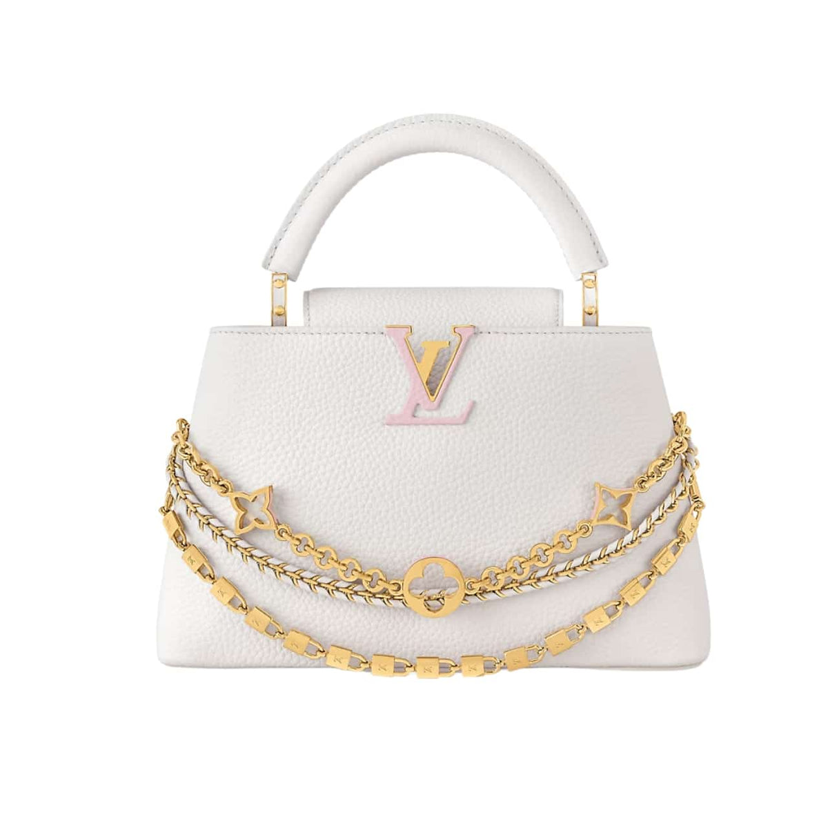 LOUIS VUITTON CAPUCINES BB SILVER SEA 21CM M12279