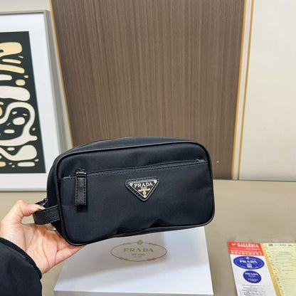 Prada ReNylon and Saffiano  Travel Black 22Cm