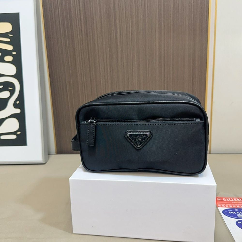 Prada ReNylon and Saffiano  Travel Black 22Cm