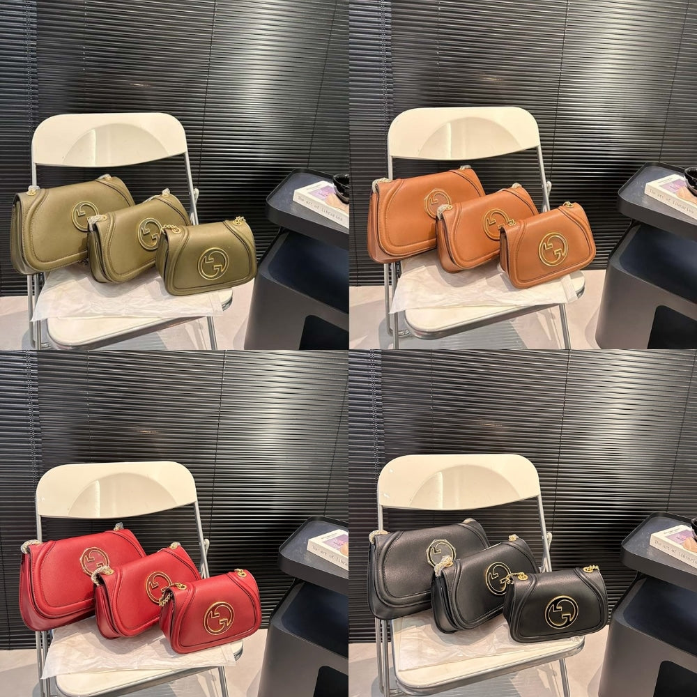 Gucci Blondie Small Shoulder Bag Black 26Cm 815715 AAEEX 1000