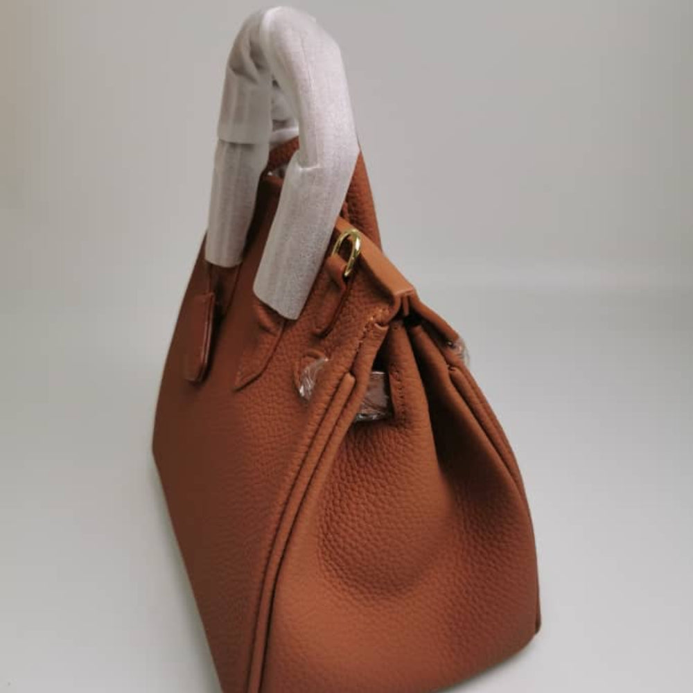 Hermes Birkin 25 Handbag Gold Brown 25Cm