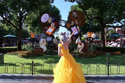 Yellow one-shoulder fitted waist long ball gown/bridal dress R8560