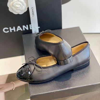 Chanel Ballet Flats Black G02819 Y01552 94305