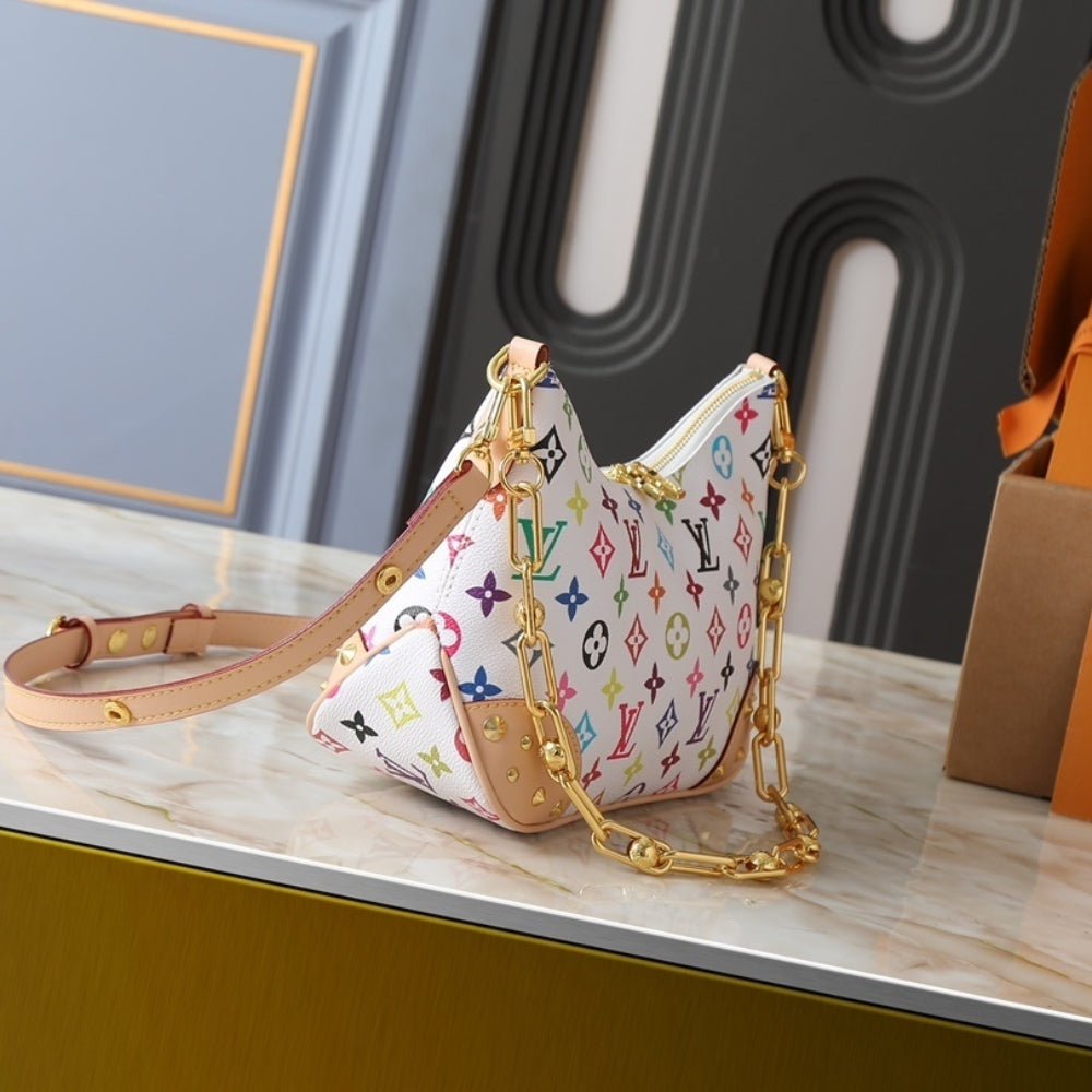 Louis Vuitton X Takashi Murakami Boulogne PM White 29Cm M27790