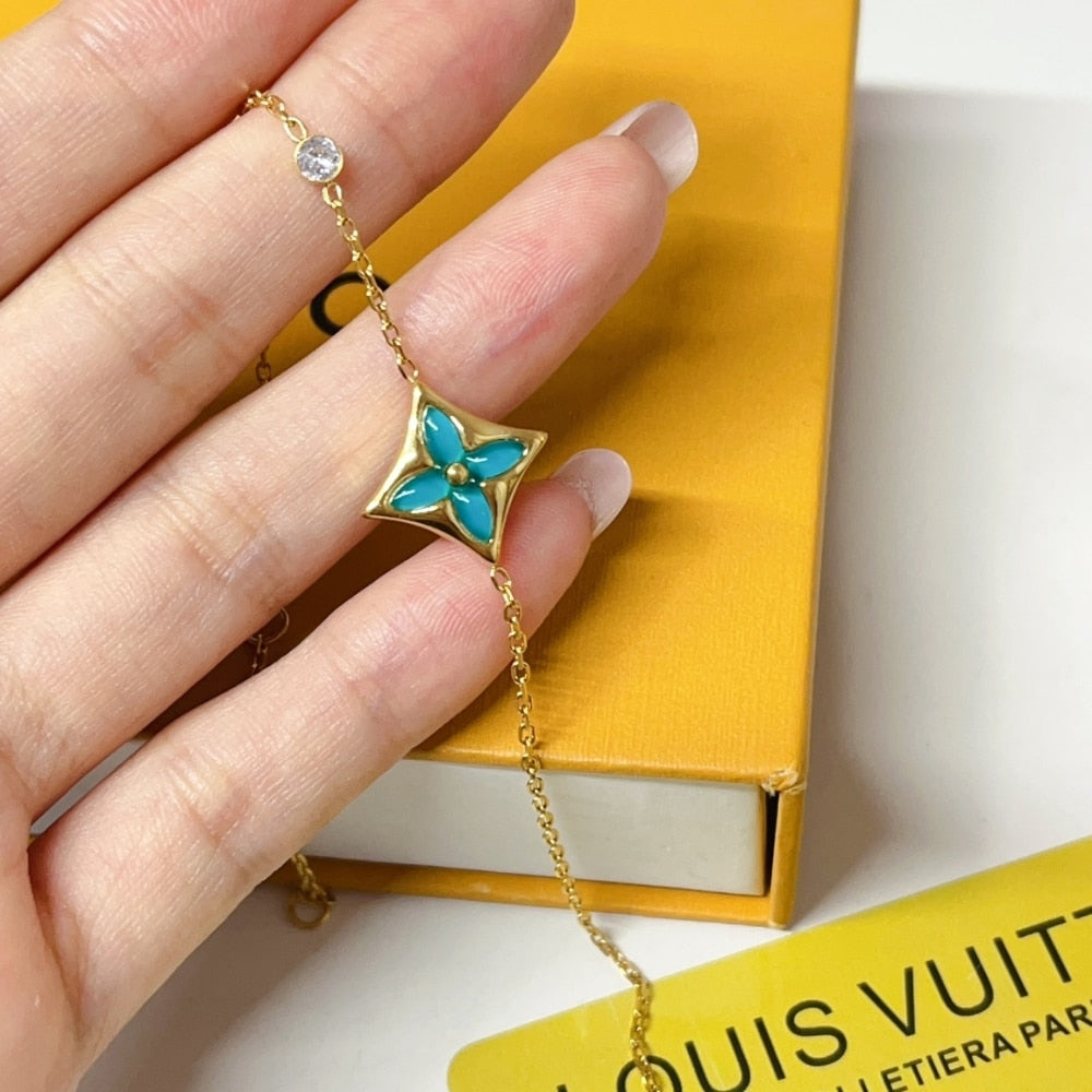LOUIS VUITTON COLOR BLOSSOM BB STAR BRACELET YELLOW GOLD Q05977