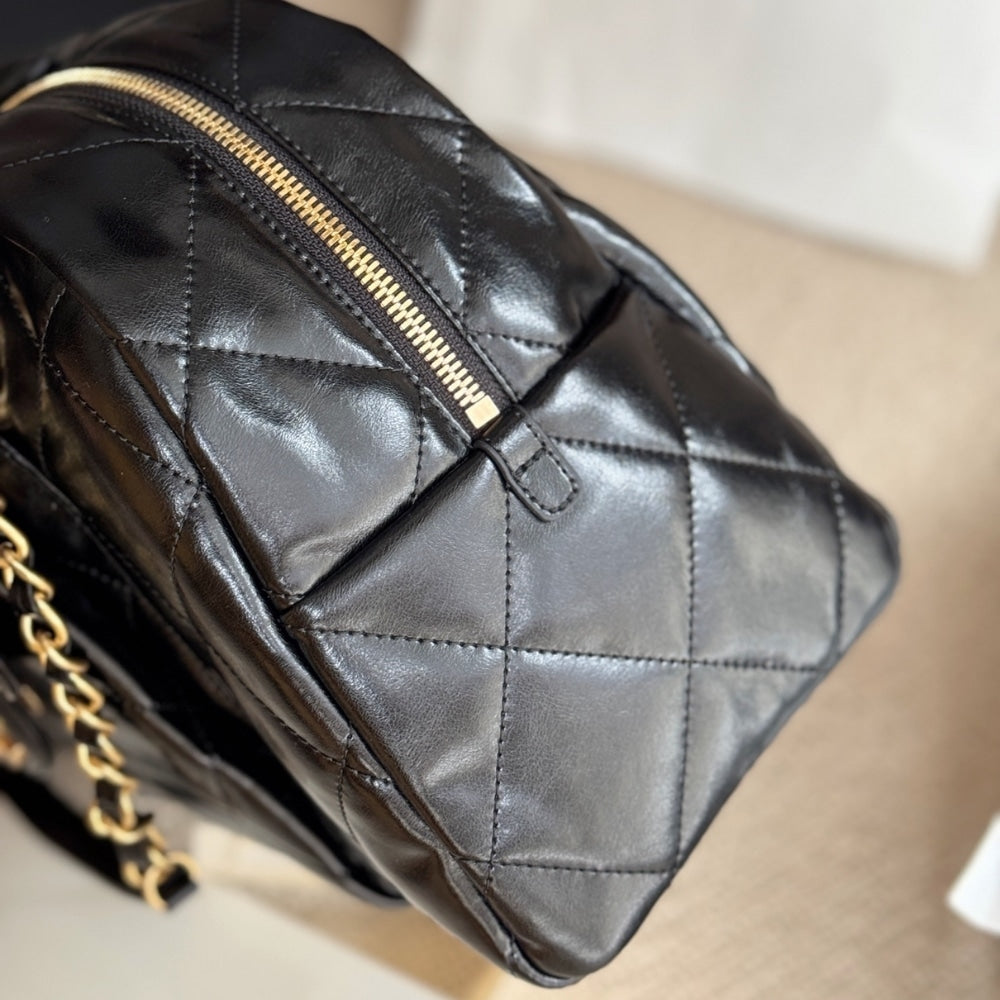 Chanel Bowling Bag Black 34Cm