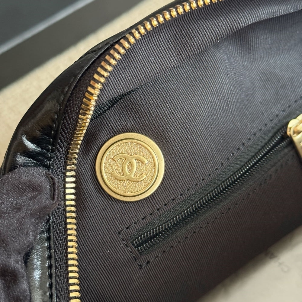 Chanel Bowling Bag Black 34Cm