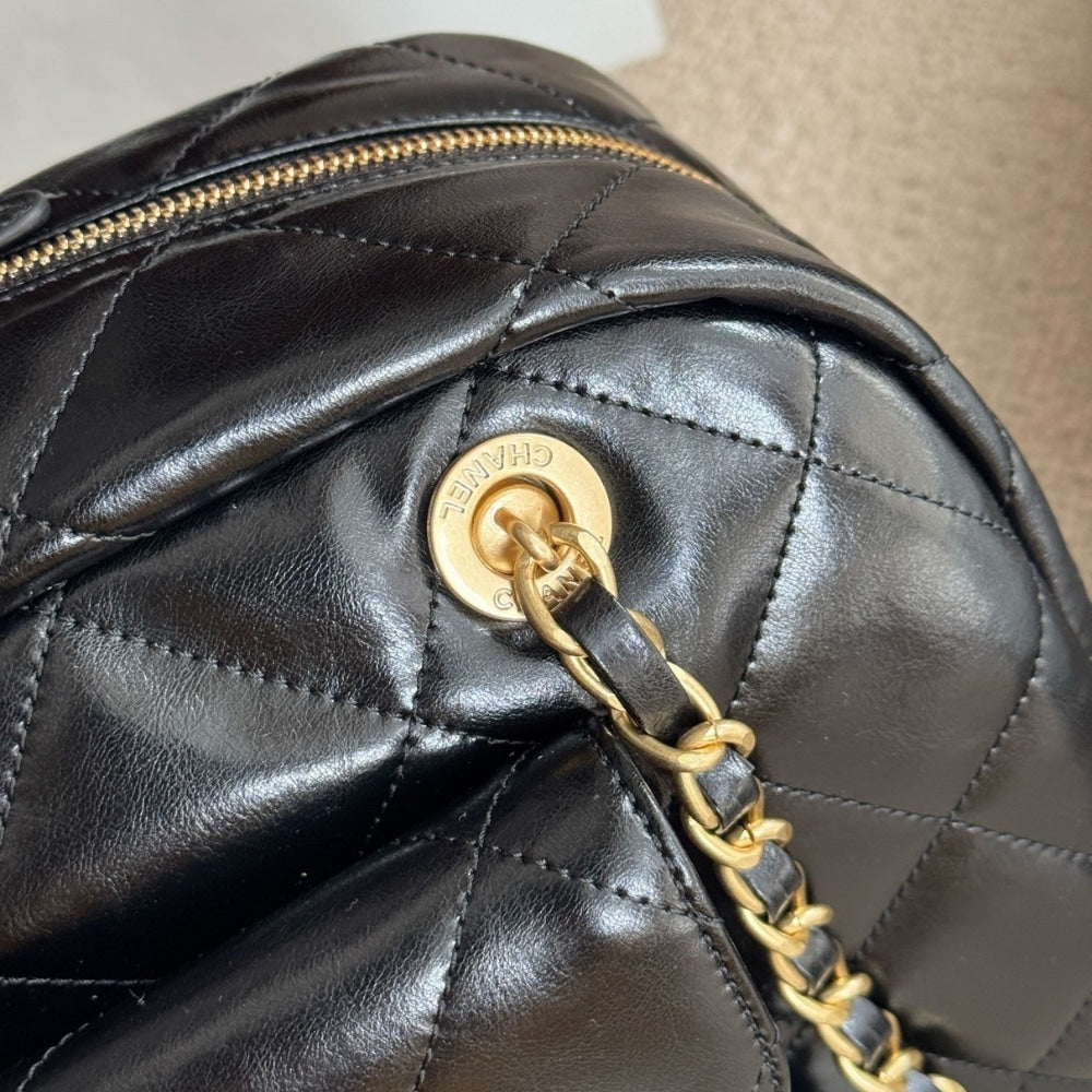 Chanel Bowling Bag Black 34Cm