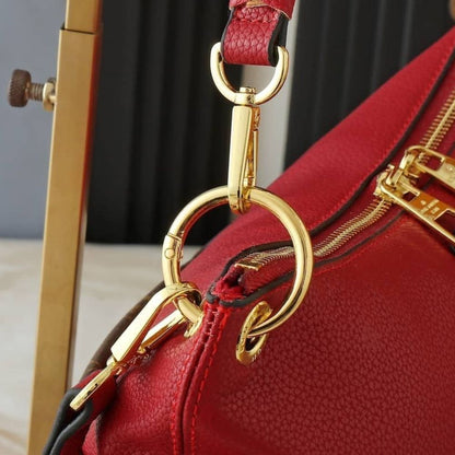 Louis Vuitton Maida Hobo Handbag Red Monogram 33Cm