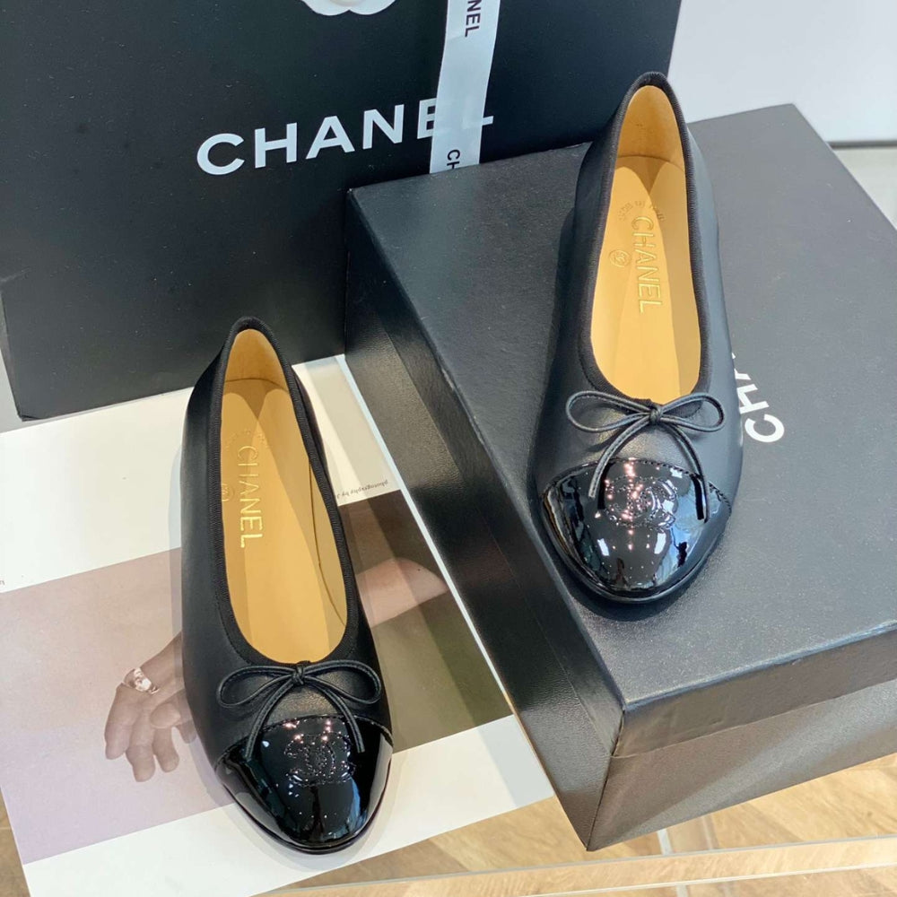 Chanel Ballet Flats Black G02819 Y01552 94305