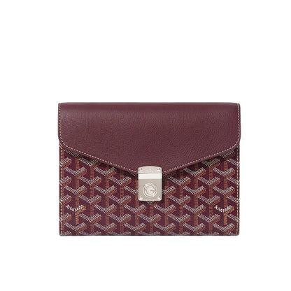 GOYARD CHYPRE WALLET POUCH BURGUNDY 21CM CHYPRPPMLTY33CL33P