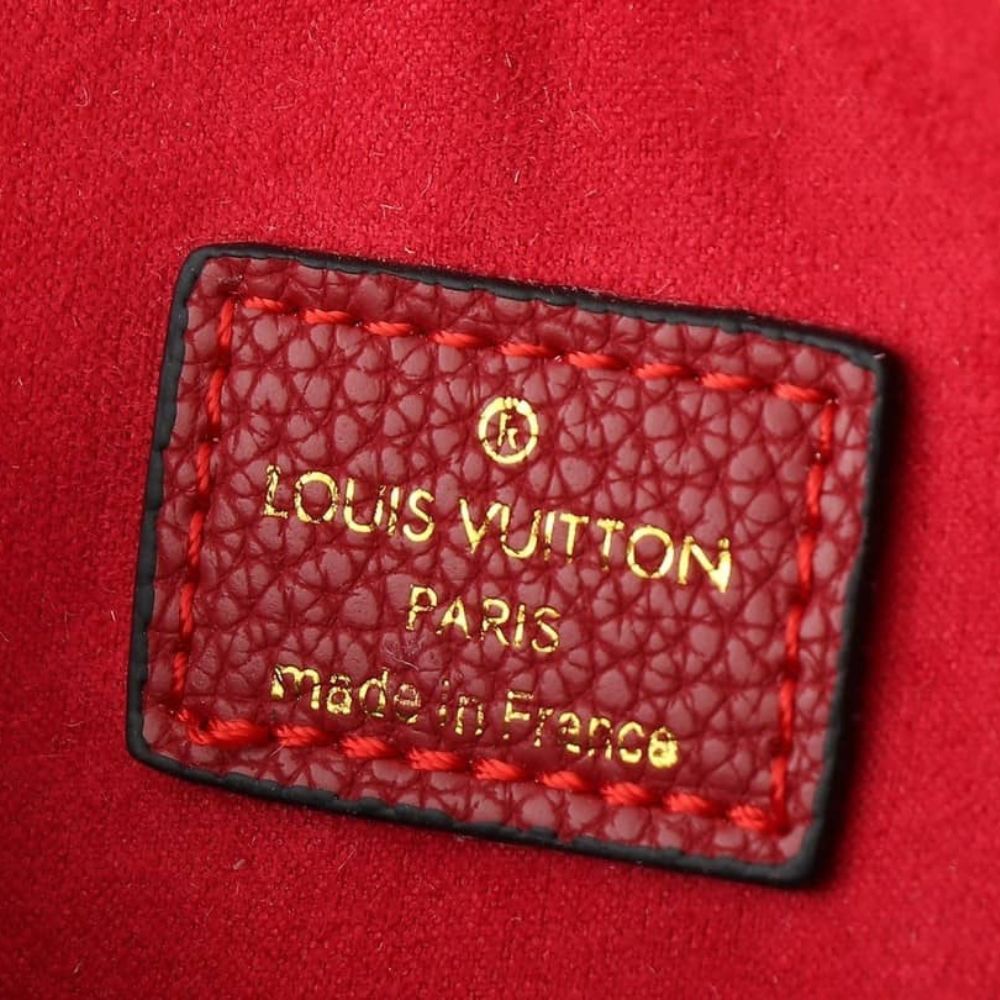 Louis Vuitton Maida Hobo Handbag Red Monogram 33Cm