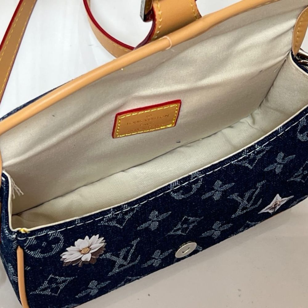Louis Vuitton Nano Diane Blue Denim 19Cm