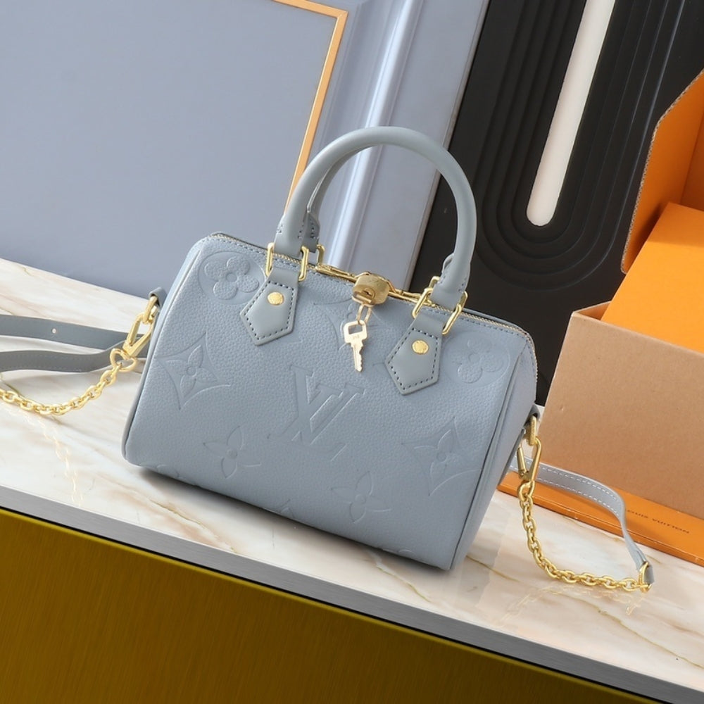 Louis Vuitton Speedy Bandoulière 20 Bag Light Blue 20Cm