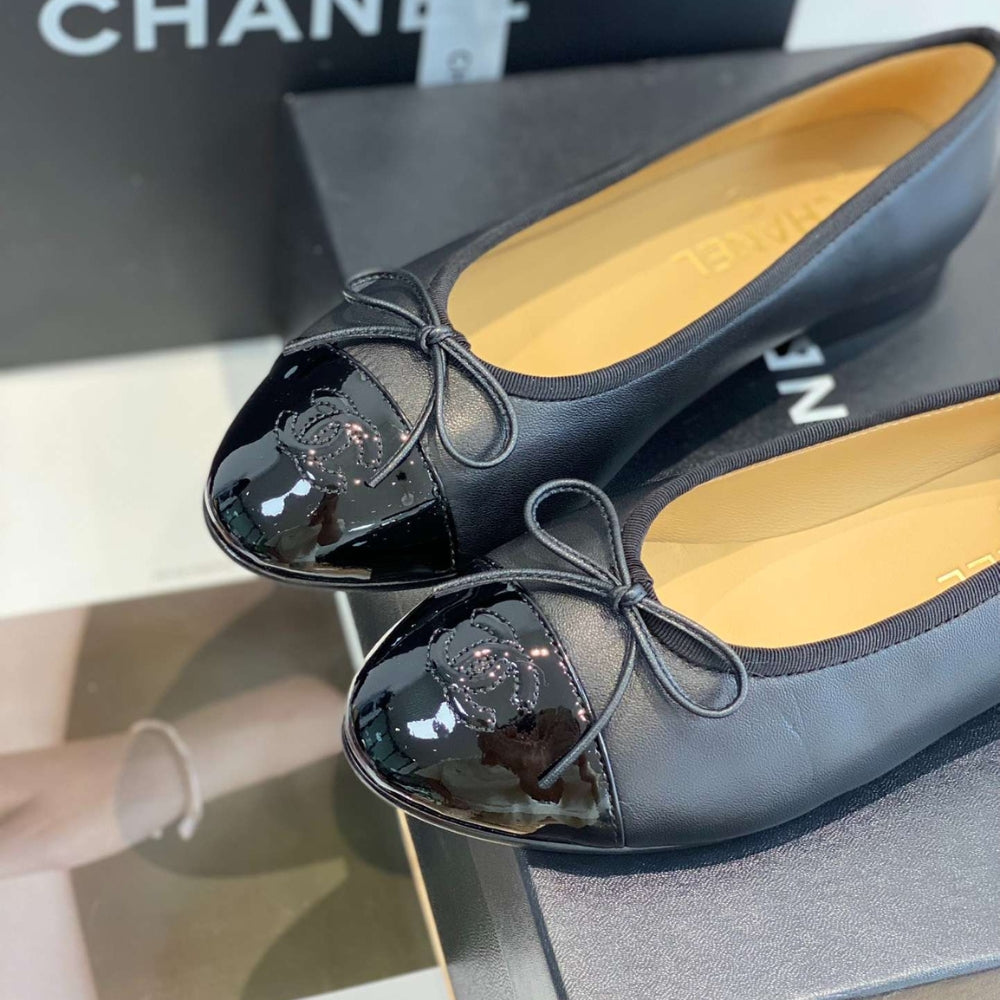 Chanel Ballet Flats Black G02819 Y01552 94305