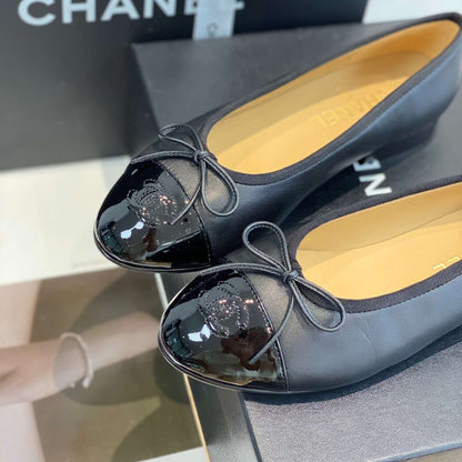Chanel Ballet Flats Black G02819 Y01552 94305