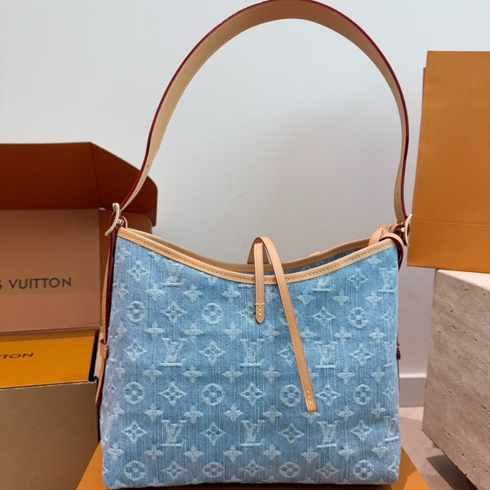 Louis Vuitton Carryall PM Blue 30Cm