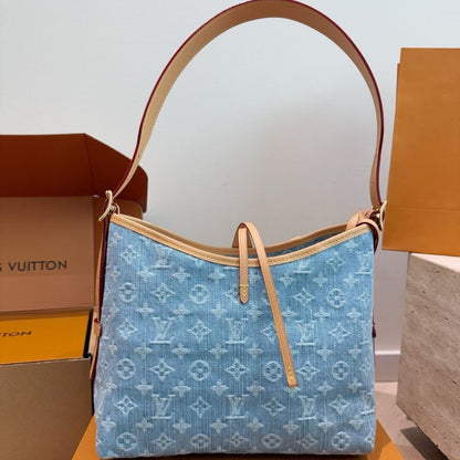 Louis Vuitton Carryall PM Blue 30Cm