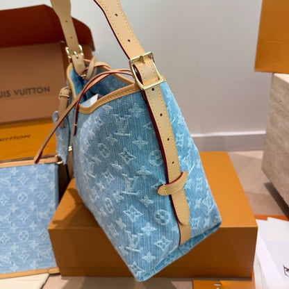 Louis Vuitton Carryall PM Blue 30Cm