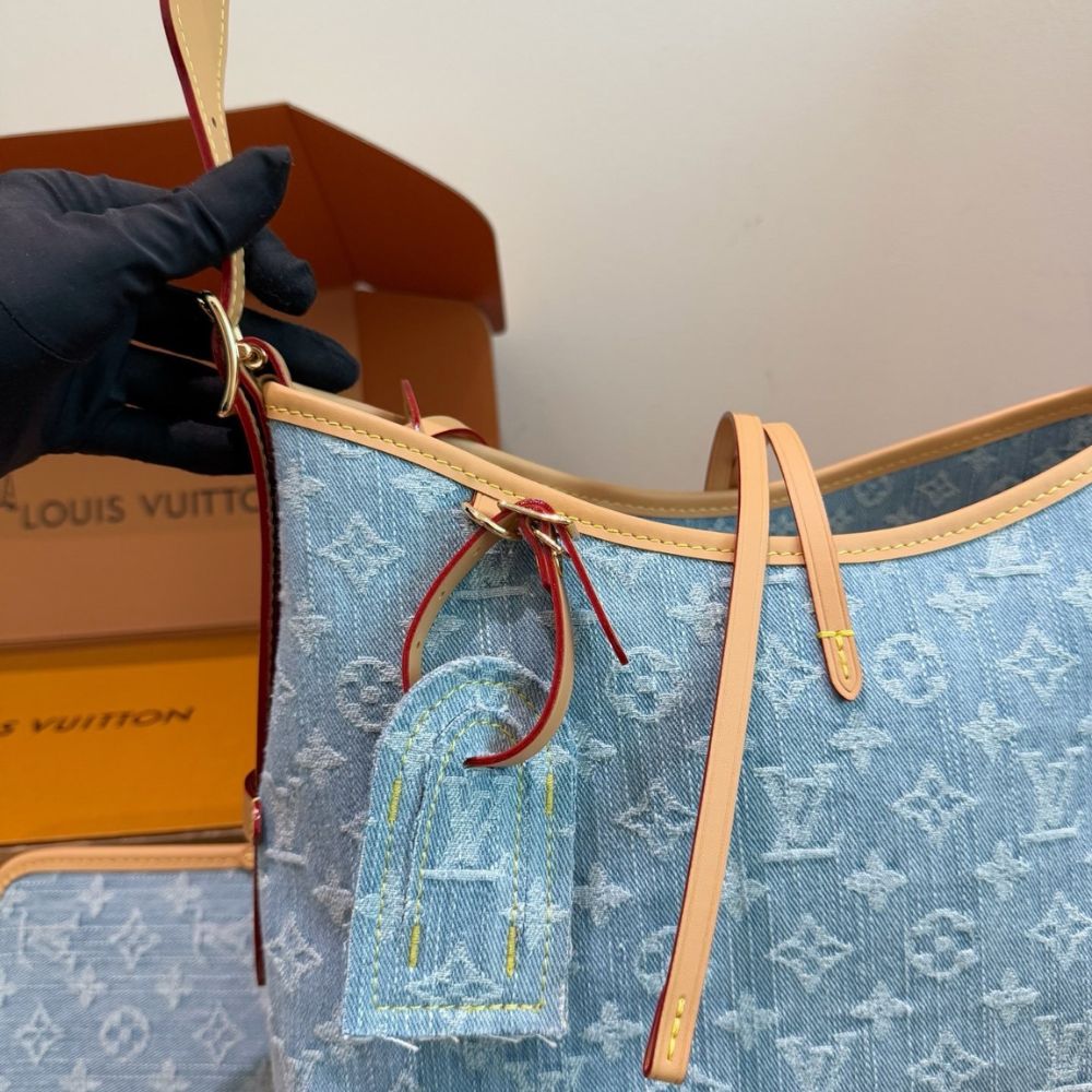 Louis Vuitton Carryall PM Blue 30Cm