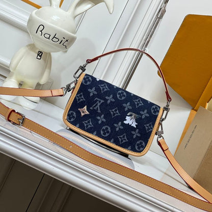 Louis Vuitton Nano Diane Blue Denim 19Cm