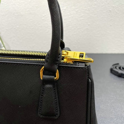 Prada Galleria Saffiano Leather Mini Bag Black 20Cm 1BA906 NZV F0002 V EOM